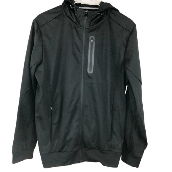Mondetta Outdoor Project Men's Full Zip Hooded Active Jacket Black Size M - Picture 2 of 6